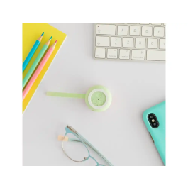 Mr. Wonderful - Altavoz Portátil Inalámbrico Mini, Diseño Margaritas, 80x60x80 mm, Sonido Potente y Claro, Conexión Bluetooth para Smartphone