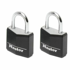 Master Lock Lote 2 Candados Aluminio Cubierta Vinilo Negro 30mm Precio: 25.4999998. SKU: B19AKD52XV