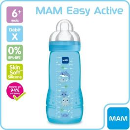 Biberón MAM Easy Active 2a edad coloreado 330 ml Boy Teat Flow X