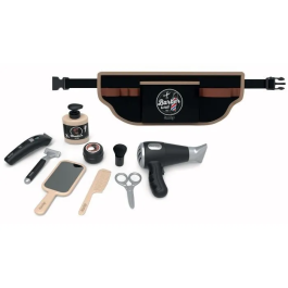 Smoby Cinturón Barbero y Corte para Niños a partir de 3 Años con 10 Accesorios