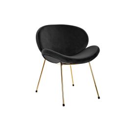 DKD Home Decor Silla Chic Terciopelo Negro Dorado 58 x 73 x 62 cm Precio: 90.49999948. SKU: B1GRZAJC42