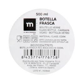 Botella Frasca Red Boca Ancha 500 ml La Mediterranea (16 Unidades) Botella Frasca Red Boca Ancha 500 ml La Mediterranea (16 Unidades)