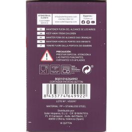 Quttin Cortador de Patatas 10.4 cm Largo x 9.2 cm Ancho x 15.3 cm Alto