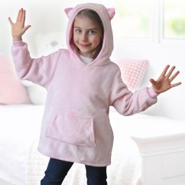 Home Deco Kids Sudadera Infantil con Capucha Mon Chat Mon Ch Niña Niño Poliéster