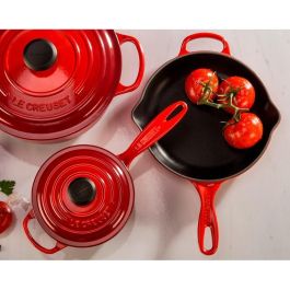 Le Creuset Sartén para Asar y Servir de Hierro Fundido Rojo Horno 23 cm