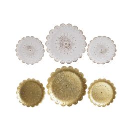 Decoracion Pared Moderno DKD Home Decor Blanco Dorado 2 x 35 x 35 cm Set de 3 (2 Unidades) Precio: 16.50000044. SKU: B1F8QV8ELX