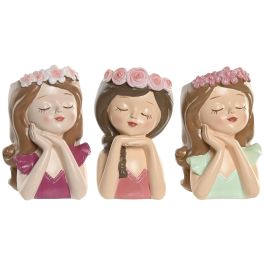 DKD Home Decor Macetero Urban de Resina 9 x 15 x 10 cm con Diseño de Chica (6 Unidades) Precio: 44.68999964. SKU: B1AHWPP6CX