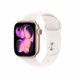 Apple MF8E4ZRA Watch Series 11 GPS + Cellular - Caja de aluminio oro rosa 42 mm - Correa deportiva rubor claro S/M