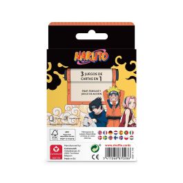 Fournier Baraja Shuffle Fun Naruto 3 En 1 10037630 Juegos de Cartas para Niños +4 Años