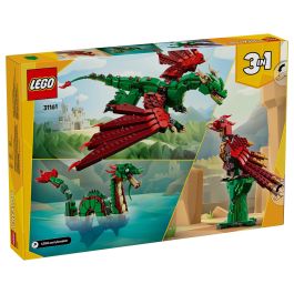Lego Dragón Medieval 31161 Creator, Juego de Construcción, 3 Modelos en 1, Edad +9 Años