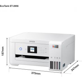 Epson EcoTank ET-2856 A4 Impresora Multifunción con Depósito de Tinta, Wi-Fi, Impresión Dúplex, Escáner, Copiadora, Blanco