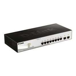 D-Link DGS-1210-10 Switch Gestionado L2 Gigabit, 8 Puertos RJ-45 10/100/1000 + 2 SFP, Montaje Rack 1U