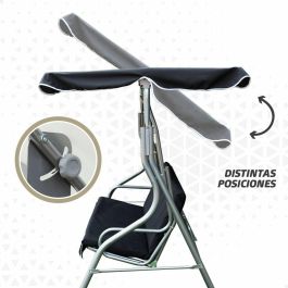 Aktive Balancín 3 plazas negro 180x107x160cm