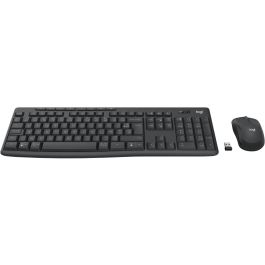 Teclado y Ratón Inalámbrico Logitech MK370 Azerty Francés Gris Grafito