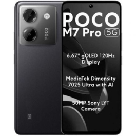 Xiaomi POCO M7 Pro 5G 512GB Almacenamiento 12GB RAM Pantalla 6.67" Negro Smartphone con Batería 5110 mAh Precio: 238.49999998. SKU: B19ABFK76V