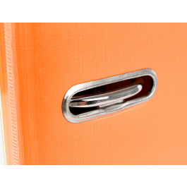 Liderpapel Archivador de palanca A4 Documenta forrado PVC con rado lomo 52mm naranja compresor metálico