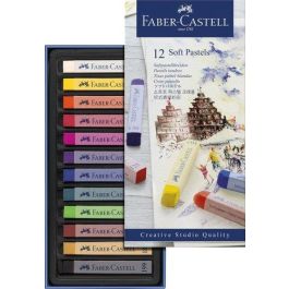 Faber-Castell Tiza pastel blanda estuche cartón 12 unidades colores surtidos, textura suave y sedosa, difuminables en tela y papel Precio: 8.49999953. SKU: B1K5Y9G5Q9