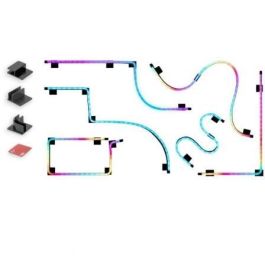 Mars Gaming MLT-TWO Pack 2 Tiras LED NEON ARGB 40cm para PC Gaming | Sincronizable 5V 3 Pin | Múltiples Opciones de Montaje