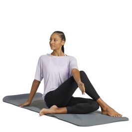 Camiseta de Manga Corta Mujer Adidas Yoga Studio Oversized Lila 46,5