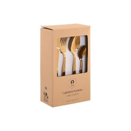 Cuberteria Basicos DKD Home Decor Dorado 7 x 24 x 15 cm Set de 16 Cuberteria Basicos DKD Home Decor Dorado 7 x 24 x 15 cm Set de 16