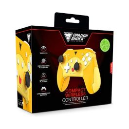 DragonShock PopTop Compact Mando Inalámbrico Gamepad para Nintendo Switch, Bluetooth, USB-C, 19 Botones, Giroscopio - Naranja/Rojo/Amarillo