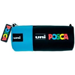POSCA Estuche de Lona 8,5x19,5 cm Negro-Azul para Rotuladores y Útiles Escolares Precio: 9.68999944. SKU: B14EW55AG4