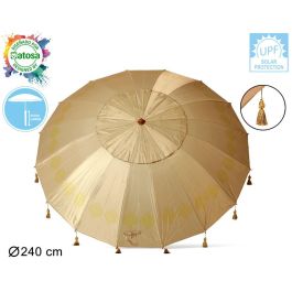 Sombrilla de playa Beige Ø 240 cm SPF50+