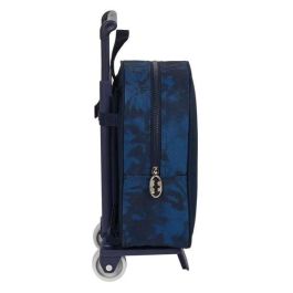 Mochila Escolar con Ruedas Batman Legendary Azul marino 22 x 27 x 10 cm