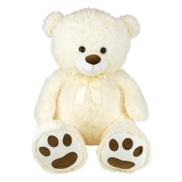 PLANET PLUCH JEM3298061008814 Peluche Oso Gigante Crema 100 cm con Lazo, Suavidad Extrema