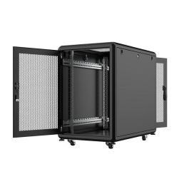 Lanview Rack de Servidor 19" 16U 600x1000mm para Centros de Datos y Oficinas con Puertas de Seguridad y Gestión de Cables