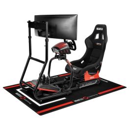 Alfombra Gaming Sparco S099101NRRS Rojo Negro/Rojo