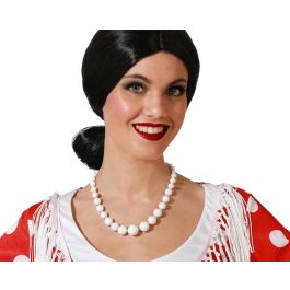 Collar Calado Corto Con Perla Central Blanca Para Disfraz Flamenca Elegante Precio: 1.49999949. SKU: B1EGYFC6GQ
