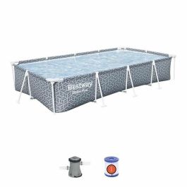 BESTWAY Kit Piscina Tubular elevada - Steel Pro - 366 x 201 x 66 cm - Rectangular (Incluye Depuradora de Cartucho) Precio: 161.68999979. SKU: B12X3SD8F3