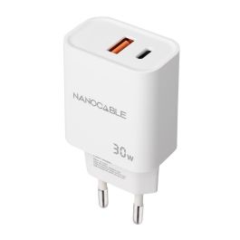 NANOCABLE CARGADOR USB-C/PD + USB-A/QC 30W BLANCO NANOCABLE CARGADOR USB-C/PD + USB-A/QC 30W BLANCO Precio: 5.89999993. SKU: B15CS3TK2G