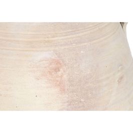DKD Home Decor Ánfora Mediterráneo, Terracota Artesanal Hecha a Mano con 2 Asas y Boca 28cm, Colección Jerba, 55x96x55 cm