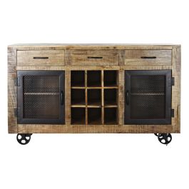 Buffet Vintage DKD Home Decor Marron Oscuro Negro 43 x 90 x 150 cm Buffet Vintage DKD Home Decor Marron Oscuro Negro 43 x 90 x 150 cm