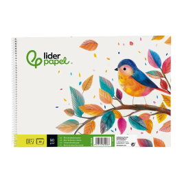 Liderpapel Bloc Dibujo Escolar Espiral 155x215mm 20 Hojas 90 gr/m2