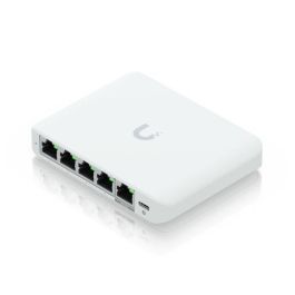 Ubiquiti Switch Ethernet Compacto de 5 Puertos 2.5GbE RJ45, Velocidad Total de 25 Gbps, Alimentación PoE y USB-C