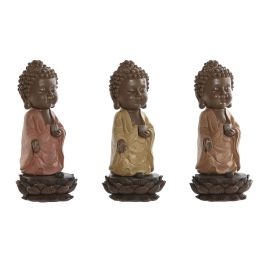 Figura Decorativa Home ESPRIT Marrón Naranja Coral Lima Resina Buda Oriental 9 x 9 x 21 cm (3 Unidades) Precio: 27.89000027. SKU: B1JA4GW9FH