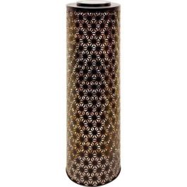 Garden Id 70703165 Lámpara Solar Columna Dorado-Negro Ø20 H60 cm Batería LI-ION Duradera, 6-8h Luz, con Interruptor