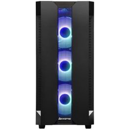 Chieftec Caja Gaming GS-01B-OP Torre ATX Micro ATX Mini-ITX Negra con Vidrio Templado e Iluminación RGB