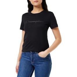 Camiseta de Manga Corta Mujer Champion Negro XS