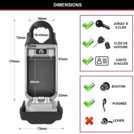 MASTER LOCK Caja de llave segura - Botones