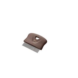 Hunter Cepillo Peine para Pulgas y Liendres Perros y Gatos Talla S - Dientes Acero Inoxidable Aseo Pelo Largo, Medio, Corto