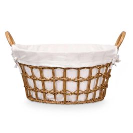 Cesto Redondo con Asas Kipit 45x25x40 cm - Natural (12 Unidades) Cesto Redondo con Asas Kipit 45x25x40 cm - Natural (12 Unidades)