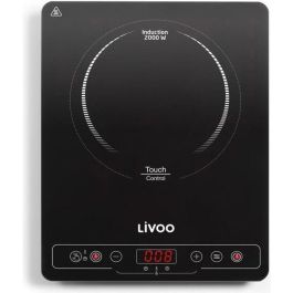Livoo DOC235 Placa de inducción simple 22cm, 200-2000W (10 niveles), temperatura 60-240°C, panel digital, función mantener calor, temporizador 180 min, negro Precio: 63.50000019. SKU: B19P8KBHMY