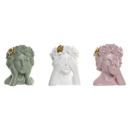 DKD Home Decor Macetero Urban Verde Rosa Blanco Dorado Resina 16.5 x 20.5 x 16.5 cm (3 Unidades) Precio: 43.49999973. SKU: B199HXWJSC