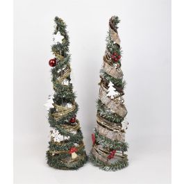 DKD Home Decor Árbol de Navidad Natural Verde 14 x 51 x 14 cm (2 Unidades) Precio: 67.50000004. SKU: B16TJDD66G