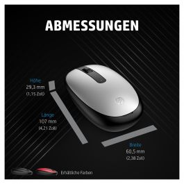 HP Ratón Bluetooth 240 Lunar White 793F9AA#ABB, Ratón Inalámbrico Óptico con 3 Botones y Conexión Bluetooth 5.1, Ideal para Uso Doméstico