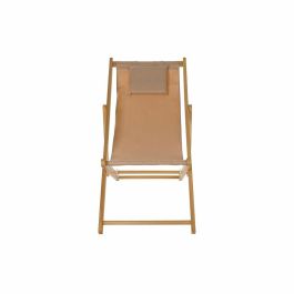 Tumbona DKD Home Decor Marrón Natural Poliéster MDF (57,5 x 113 x 77 cm)